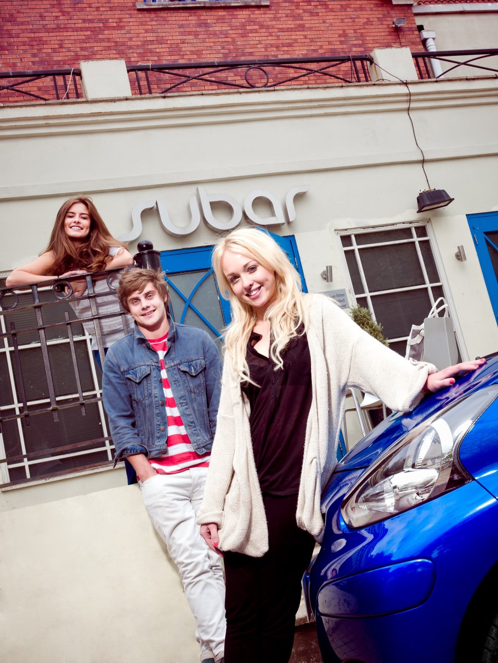 First Car Magazine Editorial Celebrity Photoshoot Editorial Hollyoaks Jorgie Porter James Atherton Rachel Shenton SU Bar Jay McLaughlin